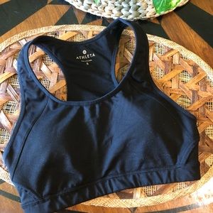 Athleta Women’s Black Workout Padded Bra Top, Size Small